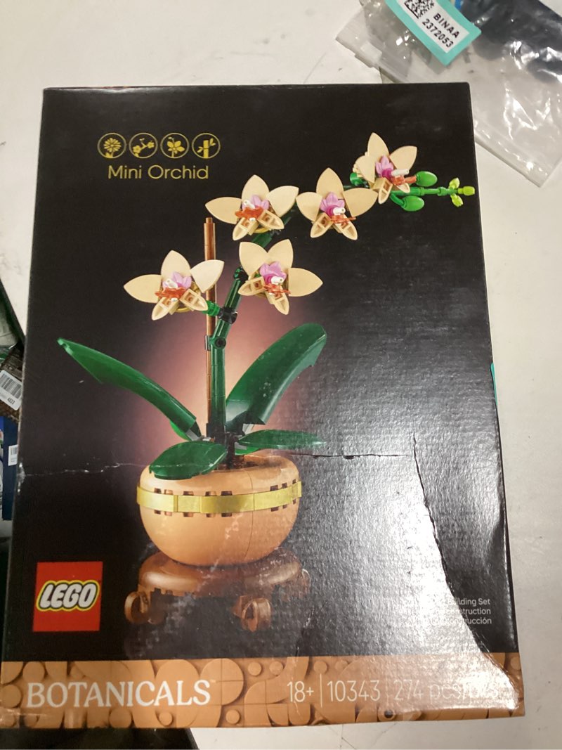 Condition photo showing New/Like New for lego botanicals mini orchid building set - artificial, for home decor, adults ages 18+ - gift for birthdays - indoor plant decorations for table, desk, office - 10343