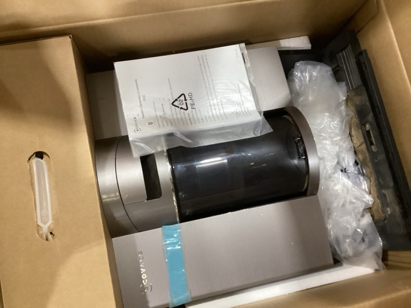 Condition photo showing As Is for ecovacs deebot x11 omnicyclone robot vacuum and mop, powerboost charging, ozmo roller 2.0 self-washing, 19,500pa suction, bagless station, aivi 3d navigation, hardwood/carpet/tile