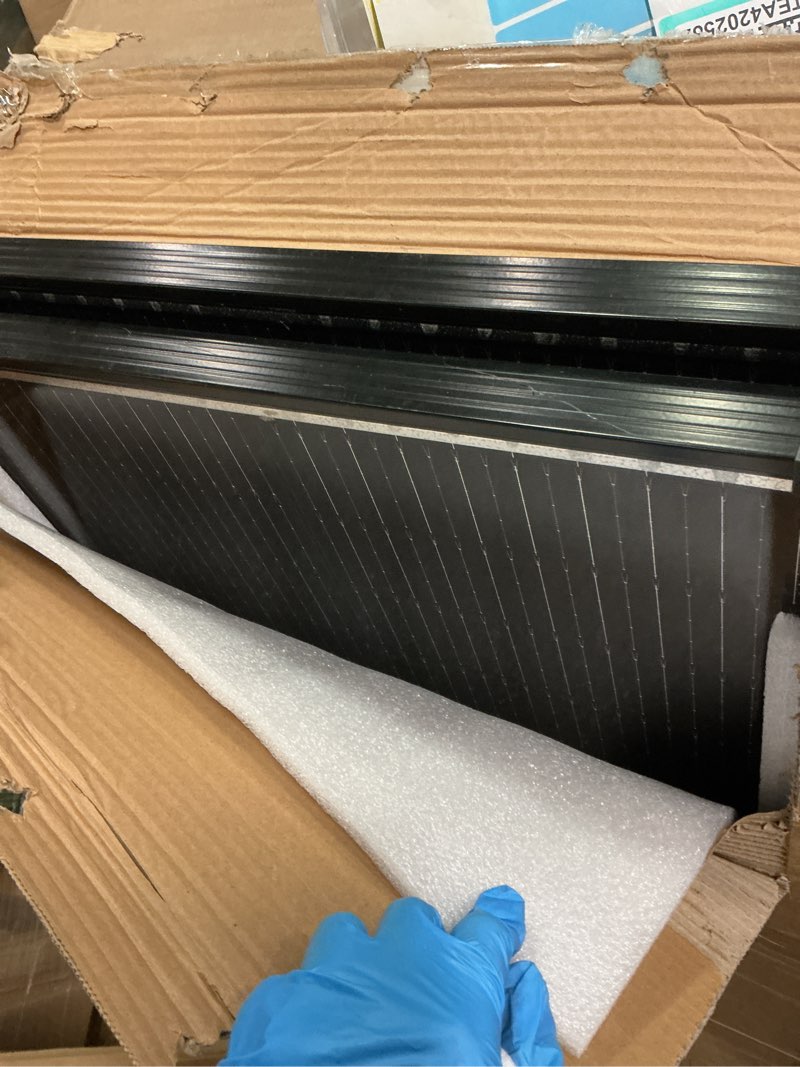 Condition photo showing Good Condition for 18BB 200W Solar Panel, 2Pcs N-Type 12V/24V 100 Watt Solar Panels, 25% High Efficiency Monocrystalline Solar Module, for RV, Boat, Marine, Trailer, Farm, Rooftop and Home Off-Grid System