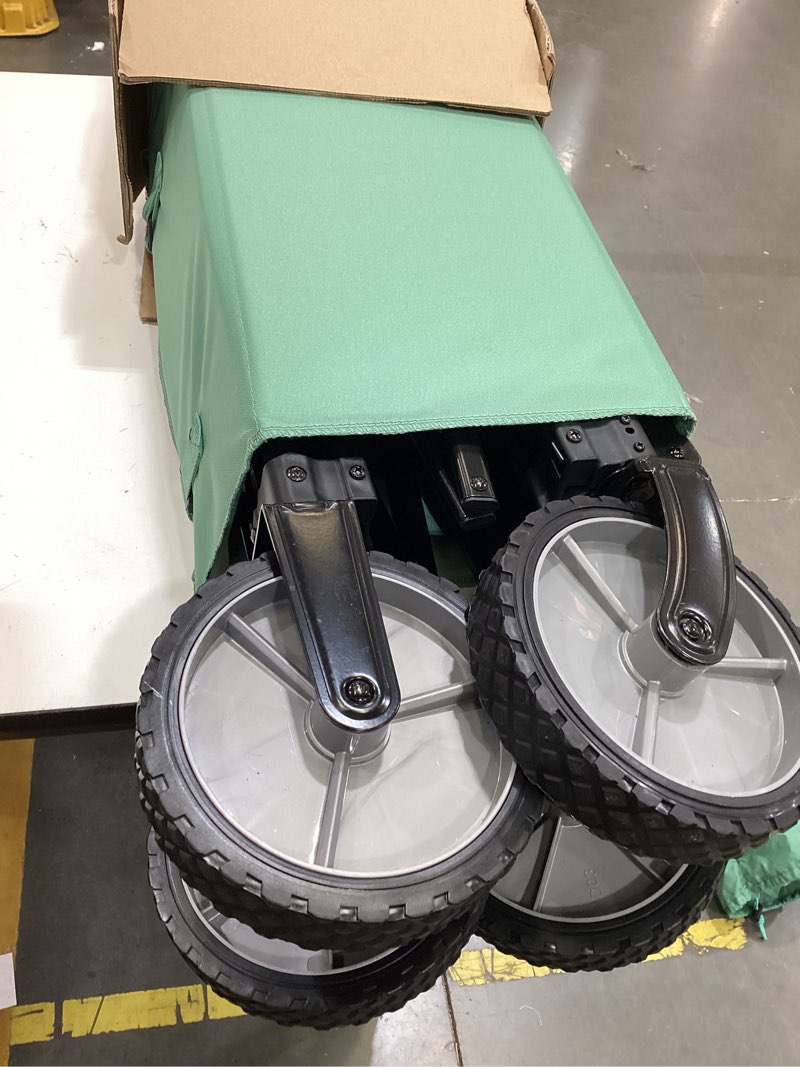 Condition photo showing As Is for basic sidelines wagon - green - all in motion™