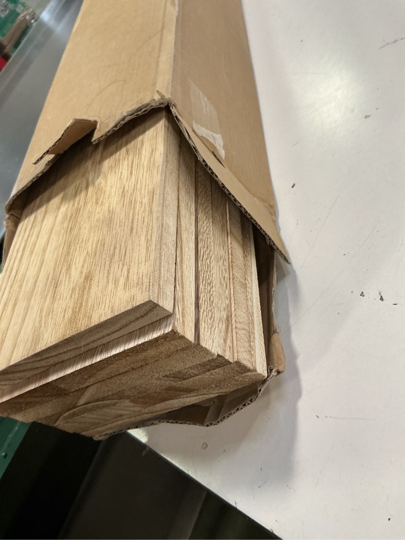 Condition photo showing Good Condition for WOPITUES Wood Floating Shelves Set of 6, 24 inch Long Floating Shelves for Wall Decor, Farmhouse Shelf for Bedroom, Bathroom Storage Shelves, Book Shelves for Living Room - Rustic Brown 24 inches Rustic Brown
