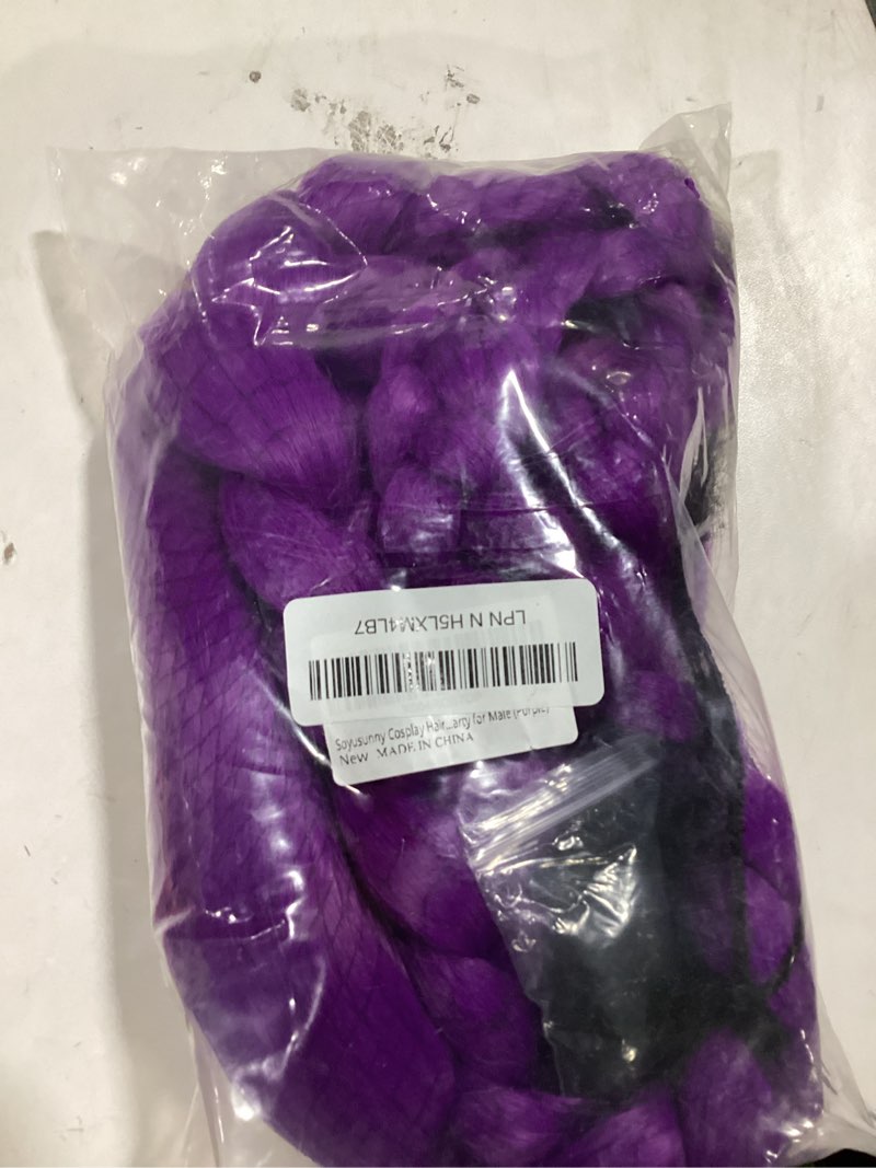 Soyusunny Long Braids Rumi Cosplay Hair Wig Halloween Party for Women (Purple)