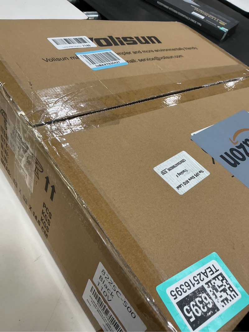 Condition photo showing Good Condition for VOLISUN Low Profile Ceiling Fans with Lights and Remote, Fandelier Ceiling Fan Flush Mount, 3000K-6500K Smart Bladeless LED Fan Light, Black Modern Ceiling Fans with Lights for Bedroom Black 19.7 INCH