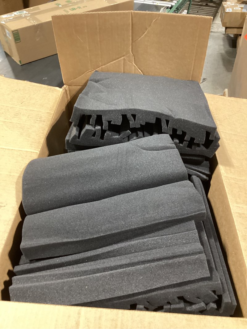 Condition photo showing Good Condition for TroyStudio Thick Acoustic Foam Panels, 12 X 12 X 2 Inch 36 Pcs Broadband Sound Absorbing Foam, Dense Soundproof Padding Tile, Recording Studio Foam Absorber, Groove Decorative 3D Wall Ceiling Panel