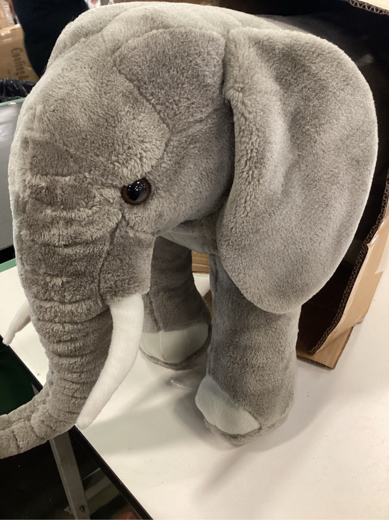 Condition photo showing Good Condition for Melissa & Doug Giant Elephant - Lifelike Stuffed Animal (Over 3 feet Long)