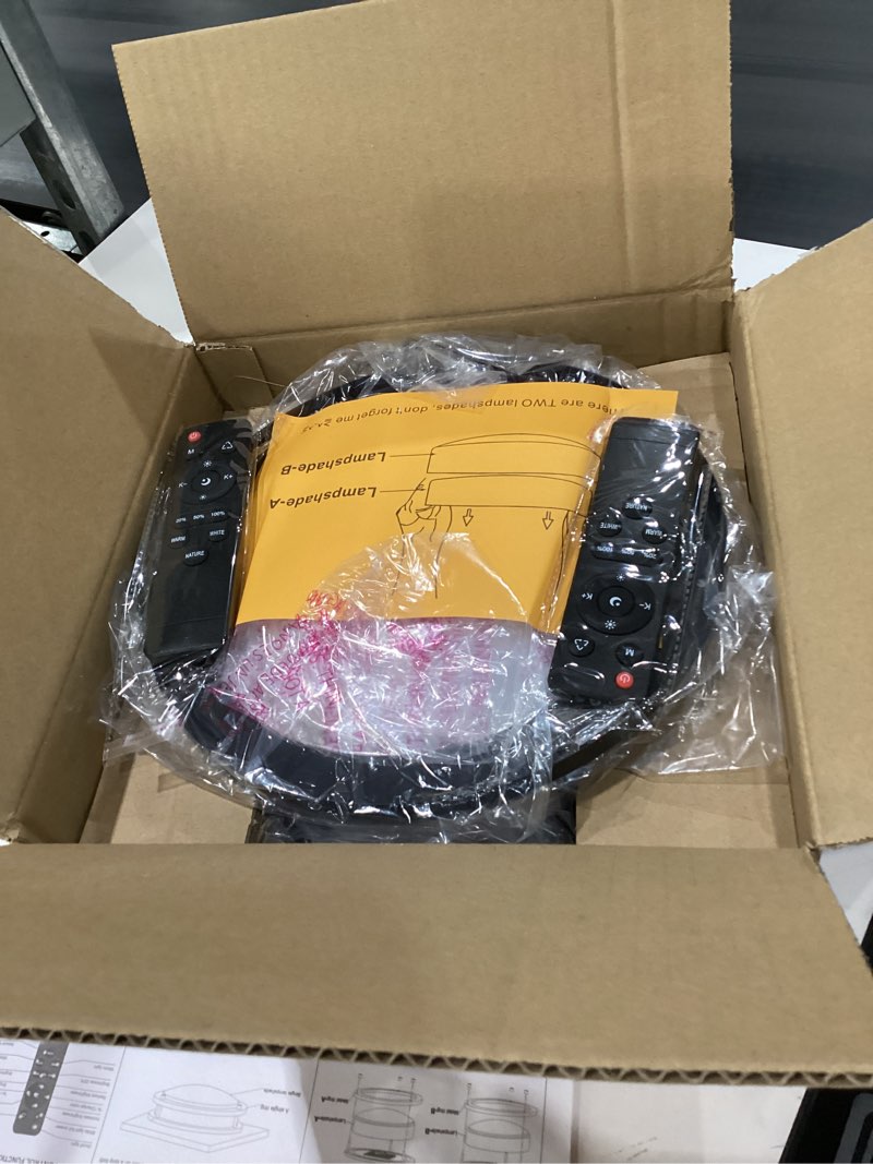 Condition photo showing New/Like New for kalium led ceiling light with remote 2 pack 10 inch flush mount ceiling light fixture,18w 3000k-6000k adjustable color temperature,dimmable lighting fixtures for kitchen bedroom hardwired installation 2pack matte black 10inch