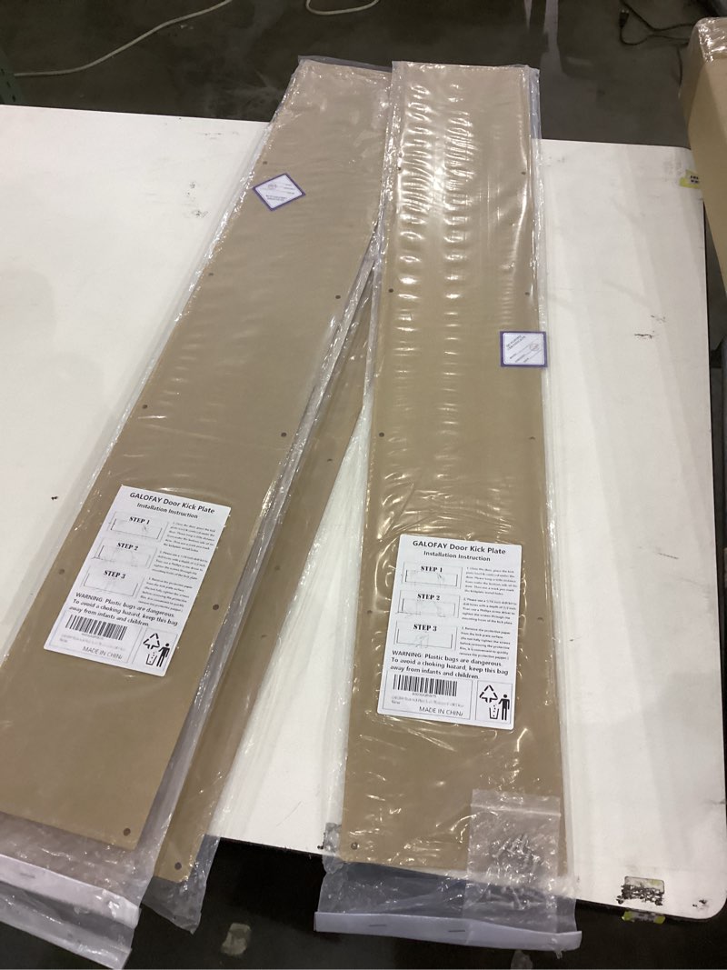 GALOFAY Door Kick Plate 34 inches Acrylic Decorative Plates Protector for 36 inches Front Doors, 1/1