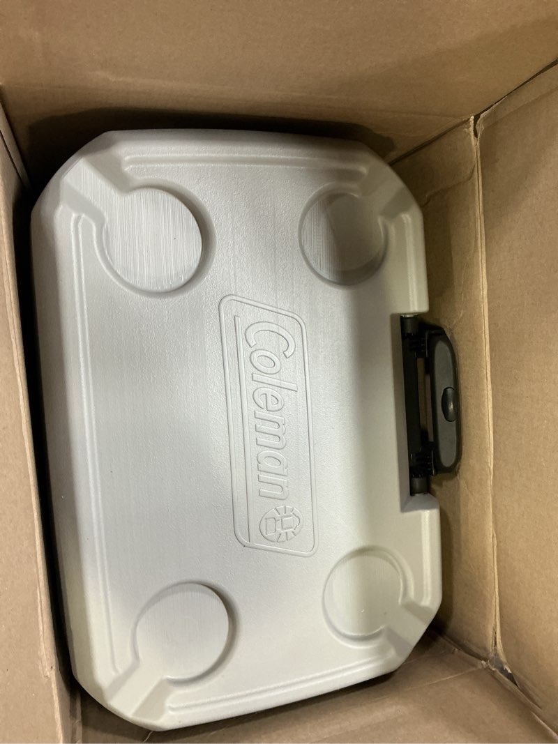 Condition photo showing Good Condition for coleman classic series insulated portable rolling cooler with wheels, leak-resistant outdoor hard cooler keeps ice up to 5 days, 65-quart 65qt rock grey