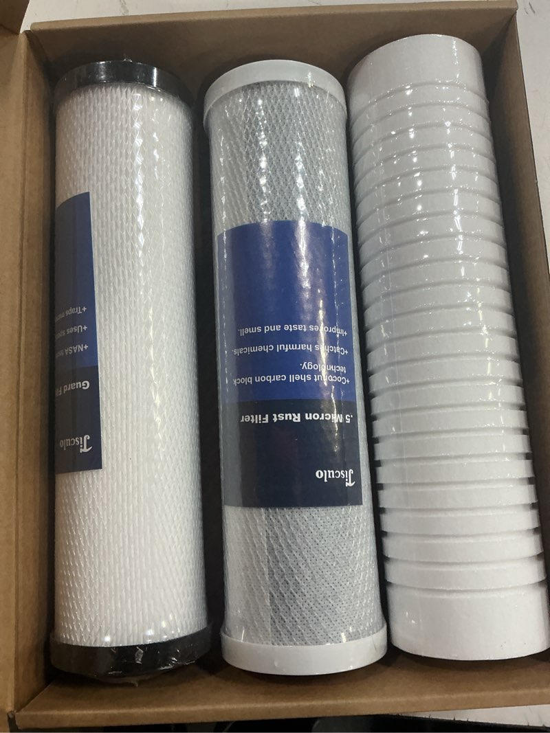 Condition photo showing New/Like New for Replacement for clearsource rv water filter Fit for clearsource ultra Three Canister System, Include 5.0 Micron Rust Filter, 0.5 Micron and Guard Filter, Camper RV Water Cartridge
