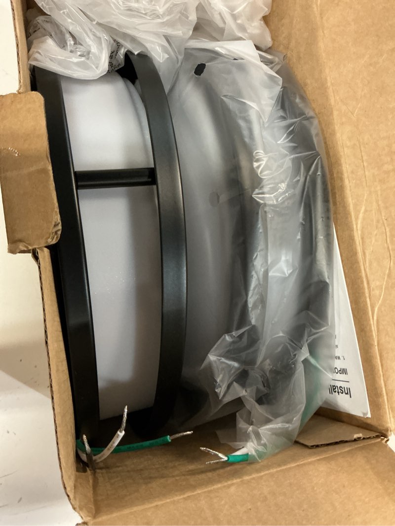 Condition photo showing Good Condition for 2-pack 10inch 30w led flush mount ceiling light fixtures black, ultra bright 3200lm dimmable ceiling lights, 5cct 2700k 3000k 4000k 5000k 6500k, ceiling lamps for kitchen hallway bedroom bathroom black 2 packs