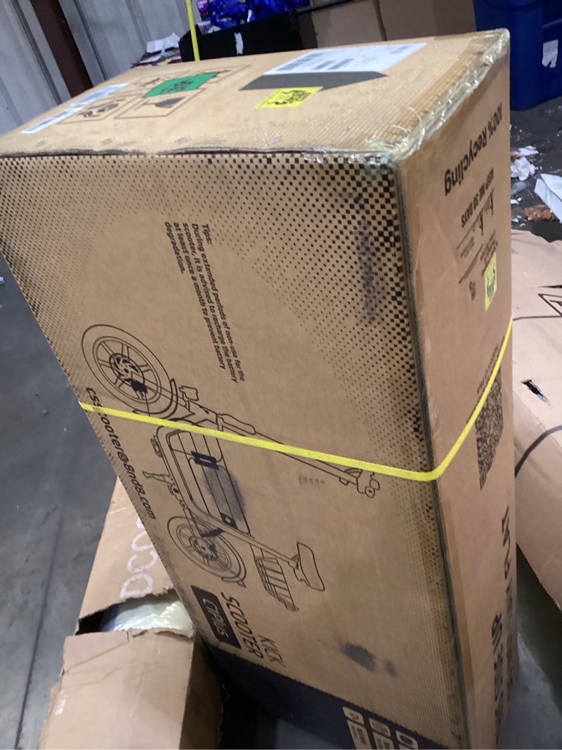 Condition photo showing New/Like New for Gyroor C1 Plus Electric Scooter for Adults with Seat & Pet Basket - 30 Miles Range 650W Motor 48V 13.5Ah Battery 18.6MPH 14" Pneumatic Tires Foldable Design Dual Shock Absorbers 300lbs Capacity