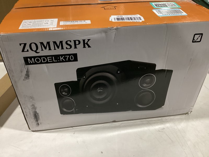 Condition photo showing New/Like New for Computer Speakers with Subwoofer, 2.1 Gaming Speaker System for Desktop PC, 6.5" Deep Bass, Bluetooth 5.3, AUX/RCA/Optical/Coaxial, Surround Sound for PC/Monitor/TV - Black