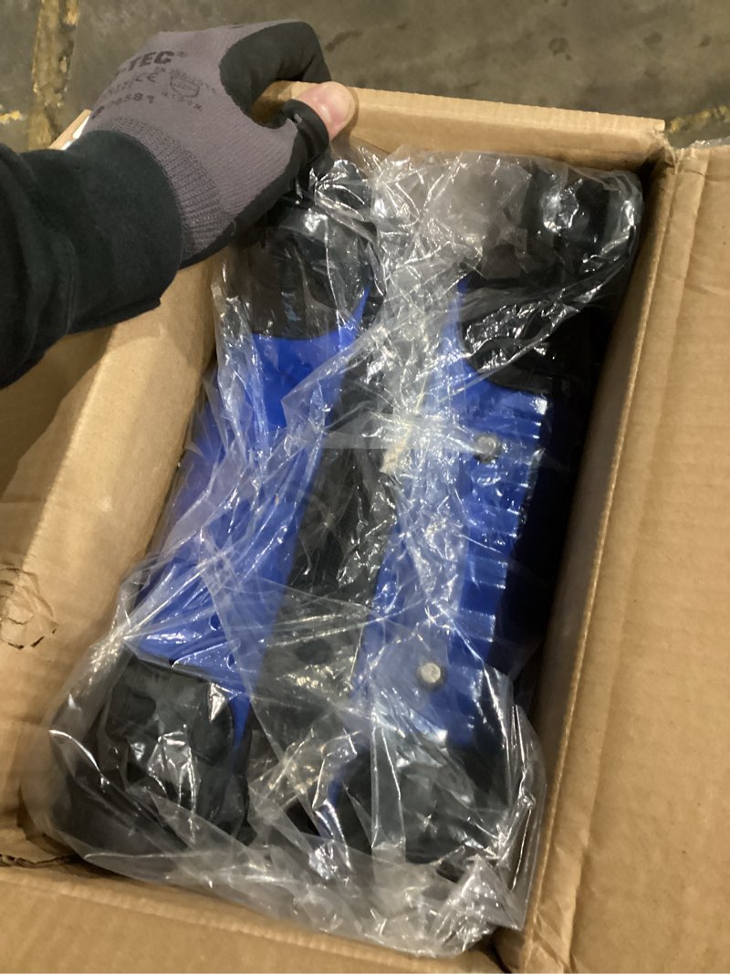 Condition photo showing New/Like New for Personal Item Suitcase 18x14x8 Inches Hardside Built In TSA Lock & USB Port Lightweight Luggage Silent Double Spinner Wheels Maximum Underseat Carry-On Bag For Spirit and Frontier (Royal Blue)