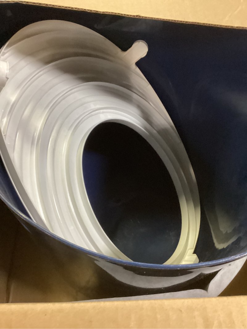 Condition photo showing Good Condition for iris usa cat litter box large top entry with lid enclosed covered hooded design litter catching scatter shield pan dog proof pet proof scoop included odor control for indoor cats kittens, navy/white top entry navy