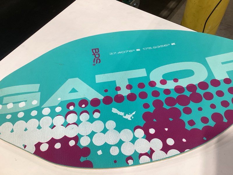 BPS 'Gator' 35" Skim Board - Epoxy Coated Wood Skimboard with Traction Pad - No Wax Needed - Skimboa
