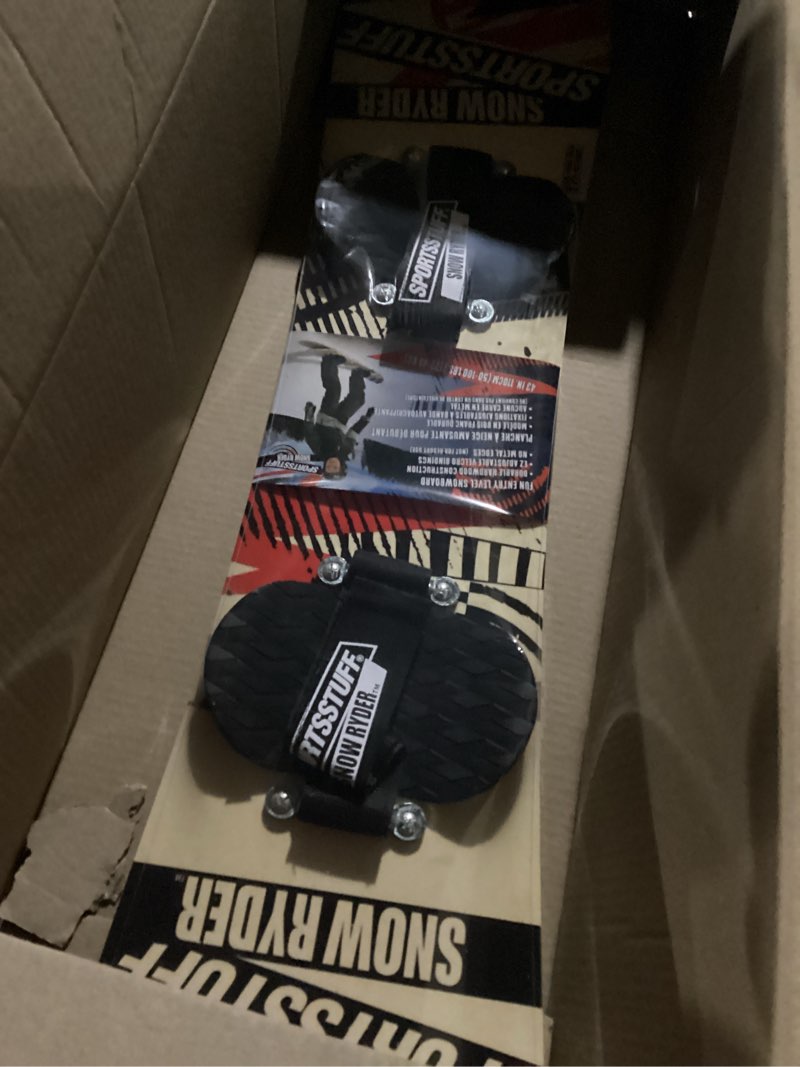 Condition photo showing Good Condition for SportsStuff Wood Snowboards/Snow Sleds - Beginner Kids Winter Sports Accessories - 90cm-130cm Models 110cm - Red