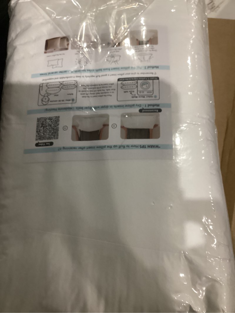 Condition photo showing Good Condition for miulee throw pillows inserts, pack of 2 18x18 inch 100% virgin fiber filling bed couch pillows