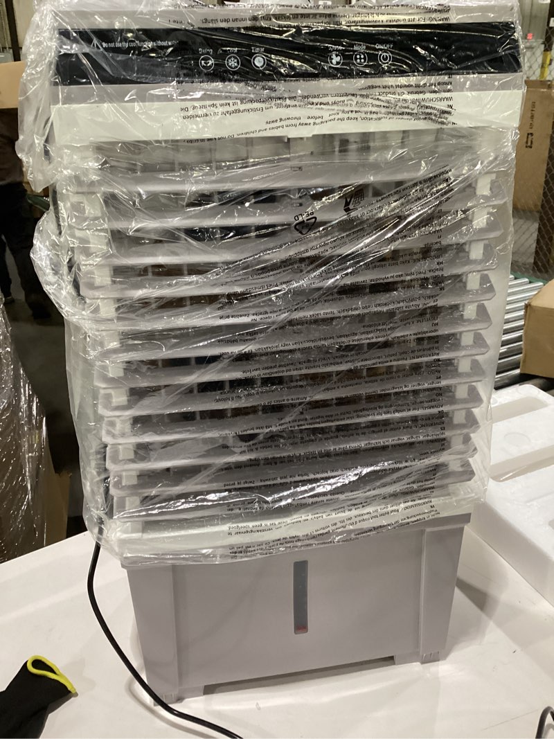 Condition photo showing New/Like New for Uthfy Swamp Cooler Air Conditioner, Evaporative Air Cooler with 5.3 Gallon Water Tank, 4 Ice Box, Remote, 12H Timer, 120°Oscillation, Portable Cooling Fan with 3 Speeds for Bedroom Home Office