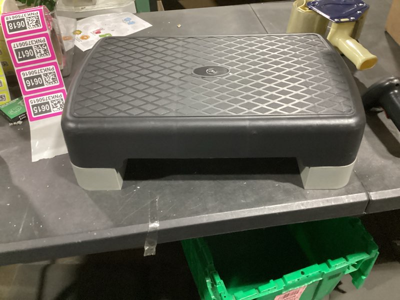 Condition photo showing Good Condition for tone fitness compact aerobic step platform | exercise step black/gray