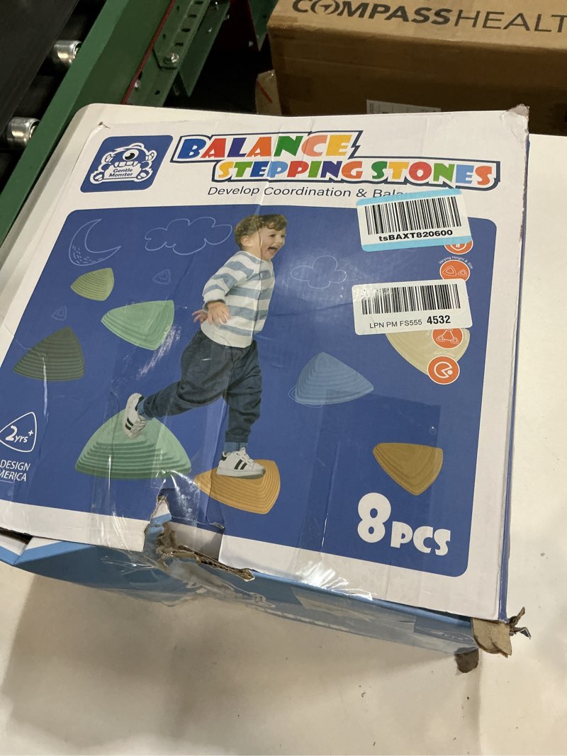 Condition photo showing Good Condition for Gentle Monster Stepping Stones for Kids, Set of 6/8/11 PCS for Balance with Non-Slip Bottom - Exercise Coordination and Stability(8PCS Morandi) 8 pcs Upgrade