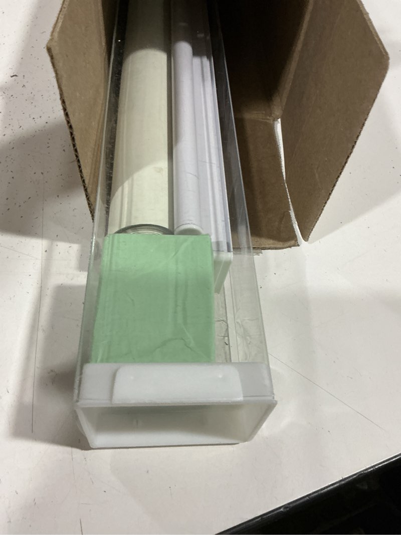 Condition photo showing As Is for aosky cordless roller shades blackout blinds for windows room darkening rolled up shades with spring system, uv protection window shades door blinds for home and office (30" w x 72" h, ivory) 30"w x 72"h ivory