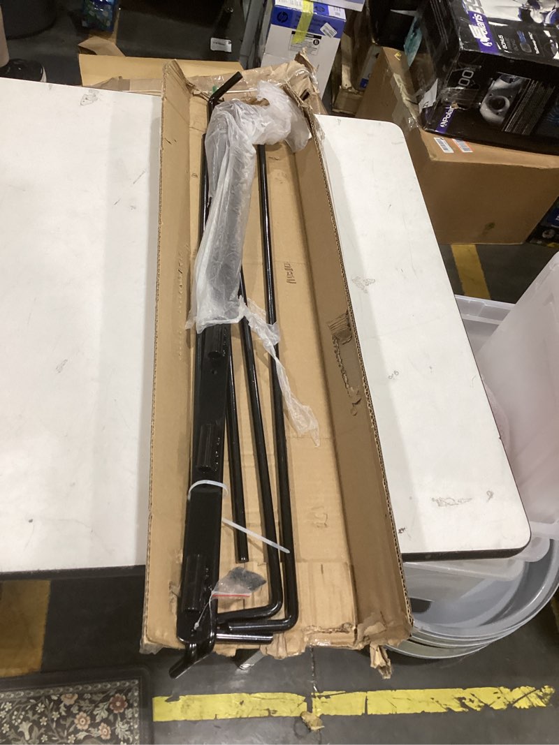 Condition photo showing As Is for saddle pad rack-horse blanket holder,extra-long rack arms for various accessories,heavy duty 180 degree swing-out wall mount,six (6) well-spaced,storage rack stand wall mount