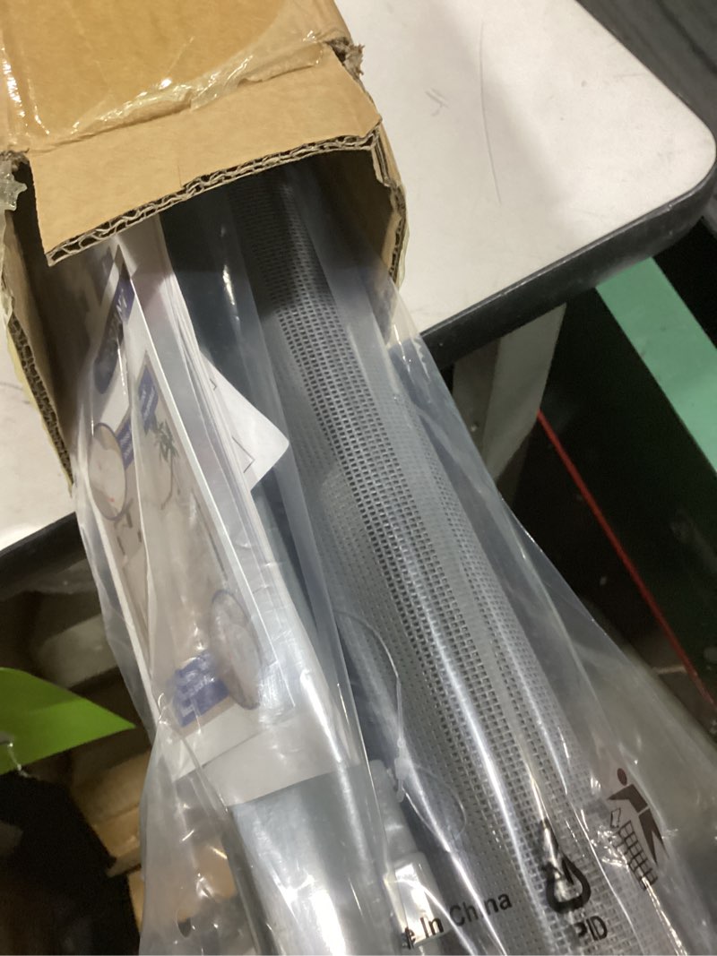 Condition photo showing Good Condition for 55 inch Retractable Baby Gates, EZIGO Extra Wide Baby Gate for Large Opening Extra Long Mesh Gate for Kids or Pet Dog Gate Child Safety Gate for Stairs Hallways Doorway Indoor Outdoor, Gray Gray 34'' X 55''