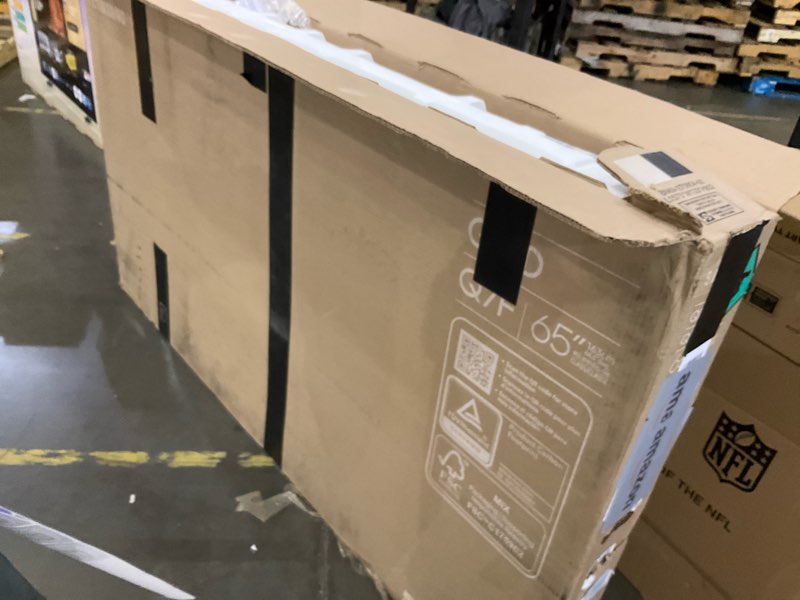Condition photo showing As Is for Samsung 65-Inch Class QLED Q7F Series Samsung Vision AI Smart TV (2025 Model, 65Q7F) Quantum HDR, Object Tracking Sound Lite, Q4 AI Gen1 Processor, 4K upscaling, Gaming Hub, Alexa Built-in