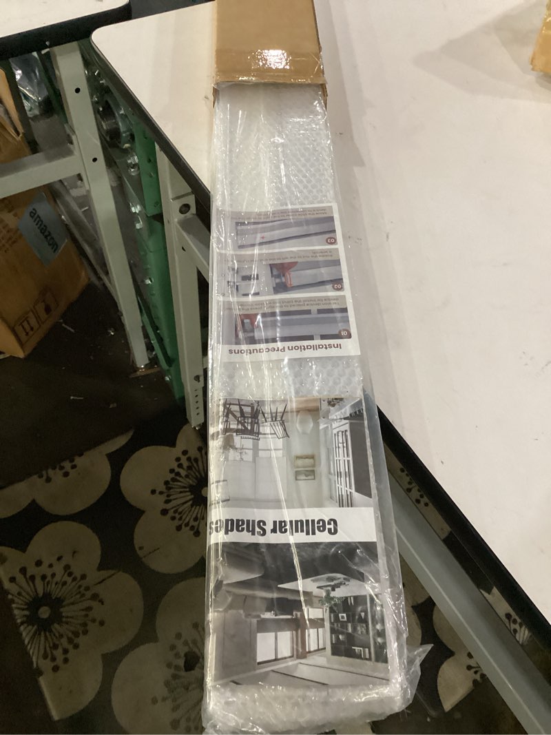 Condition photo showing Good Condition for boolegon no drill no tools cellular shades top down bottom up honeycomb blinds light filtering cordless window blinds easy to install shade for windows,light filtering-white,45.5" w x 48" h light filtering white 45.5"w x 48"h