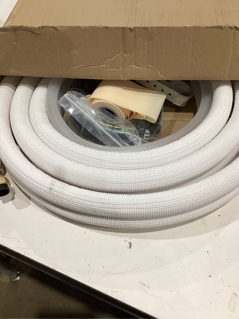 Condition photo showing Good Condition for 13 ft mini split line set air conditioning copper tubing pipe extension 1/4" & 3/8" pe thickened for ac and heating 9000btu white 13ft