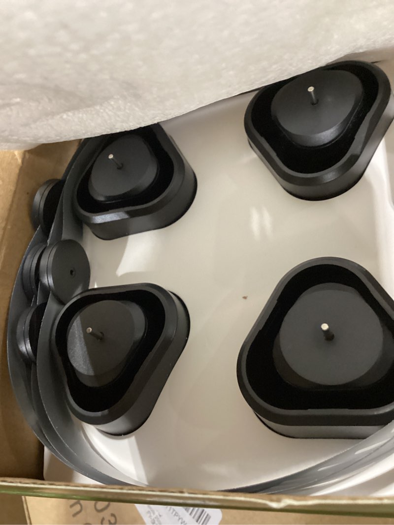 Condition photo showing Good Condition for fly fans for tables, fly fan outdoor indoor keep flies away, table top spinner with holographic blades, flies deterrent for picnic, restaurant, party, home, bbq (4 pack) modern