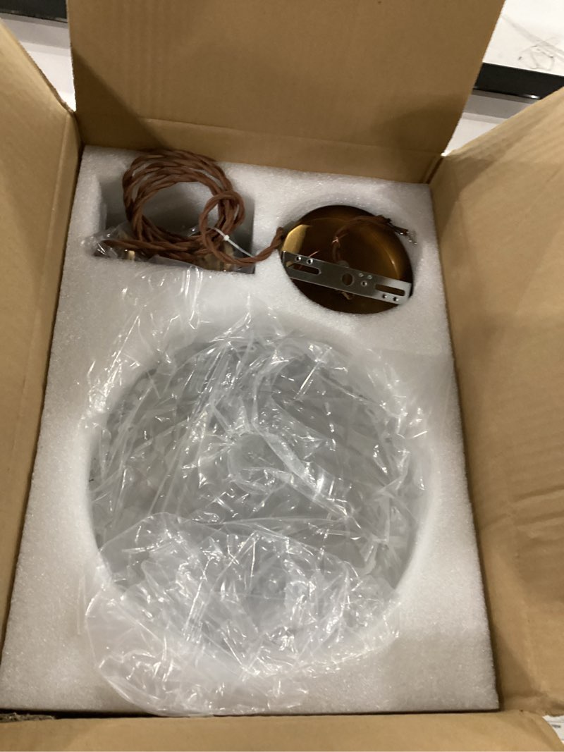 Condition photo showing Good Condition for hddfl vintage pendant lights fixture modern pendant lighting fixtures hanging lamp for kitchen island bedroom living room hallway 1 light brass and clear