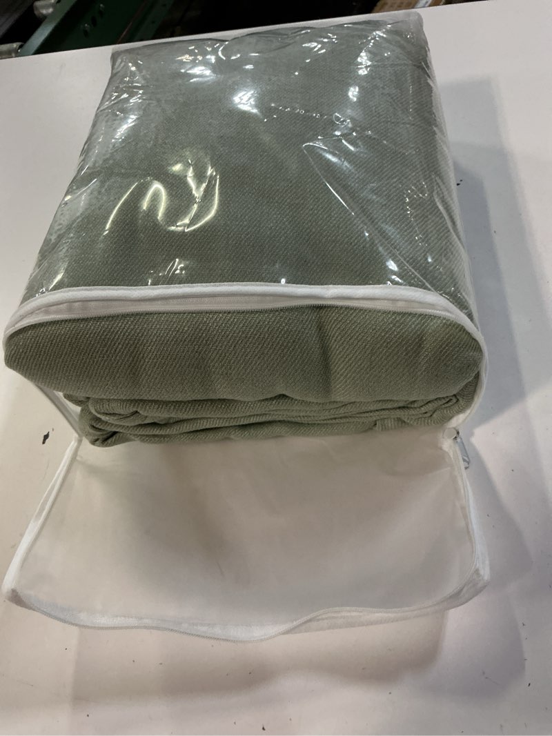 Condition photo showing Good Condition for pangsinne extra long pinch pleated linen blend curtains - 2 panel back tab ceiling floor semi sheer 