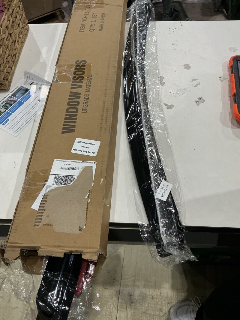 Condition photo showing Good Condition for window visors rain guards shield out-channel window vent wind deflectors visors shades(we don’t know brand)