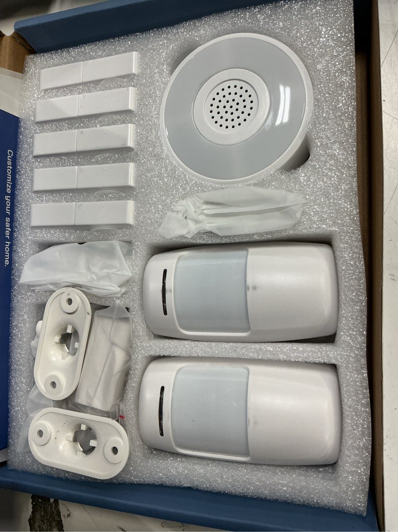 Condition photo showing Good Condition for tolviviov home security system wireless, diy door alarm security system, app alerts, 10-piece kit, no monthly fee, wifi alarm, door window motion sensor, for safety, home security, kids safety 10 pack