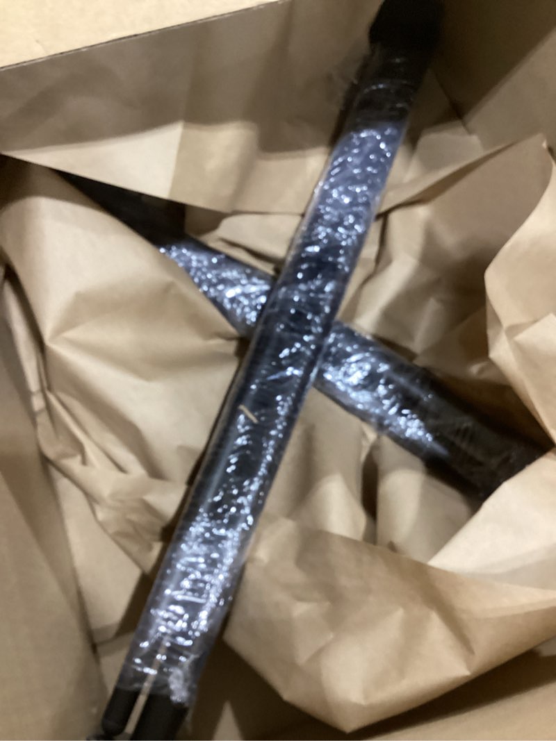 Condition photo showing As Is for Straight Furniture Table Legs 30 Inch, Round Tapered Metal Furniture Legs Black, Modern Dresser Cabinet Sofa Support Feet Replacement, Set of 4