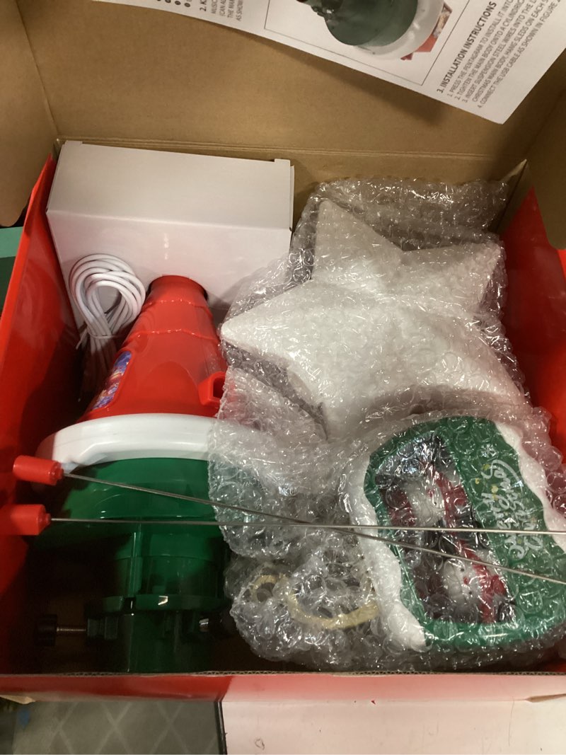 Condition photo showing New/Like New for merry chrstmas fun christmas rotating hat 3+ ages 1 pack 