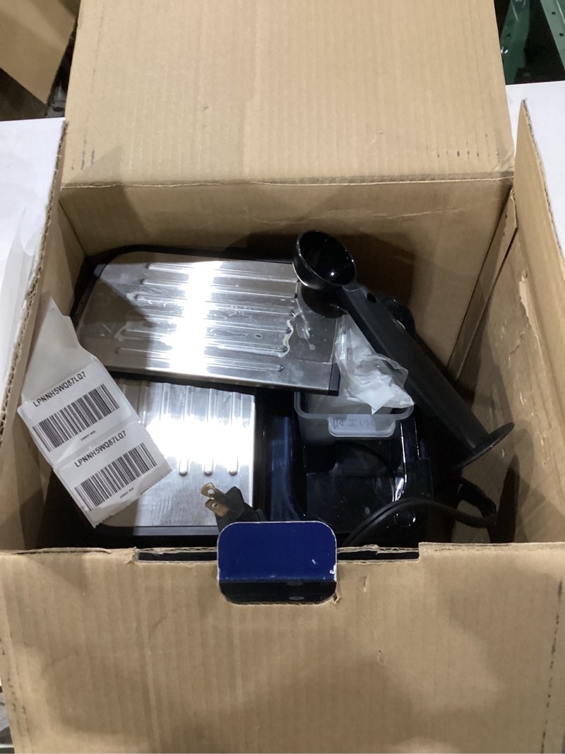 Condition photo showing As Is for De'Longhi Stilosa Manual Espresso Machine, Compact Coffee Maker, 15 Bar Pump Pressure, Manual Milk Frother Steam Wand for Authentic Single & Double Espresso, Lattes & Cappuccinos, Tamper Included Stliosa Espresso Machine