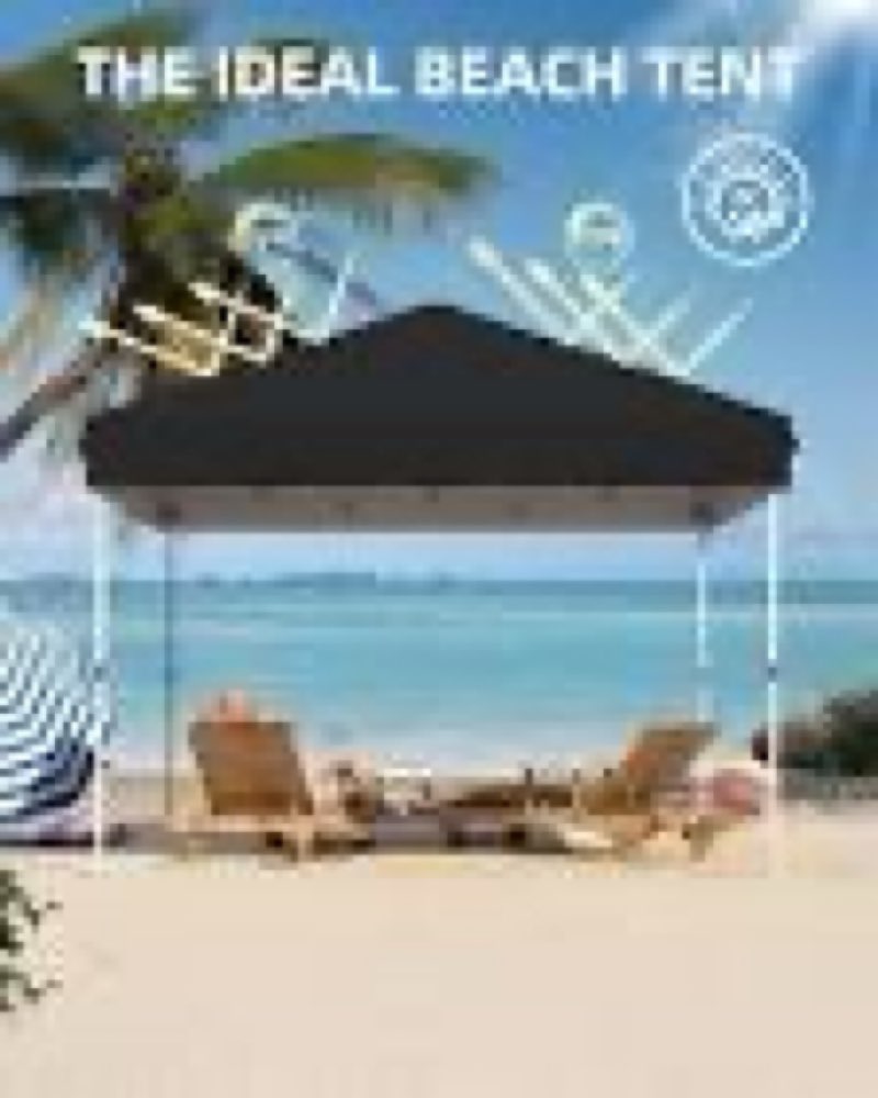 garveelife 10x20 pop up canopy, beach ten with one push setup, heavy duty outdoor instant canopy ten