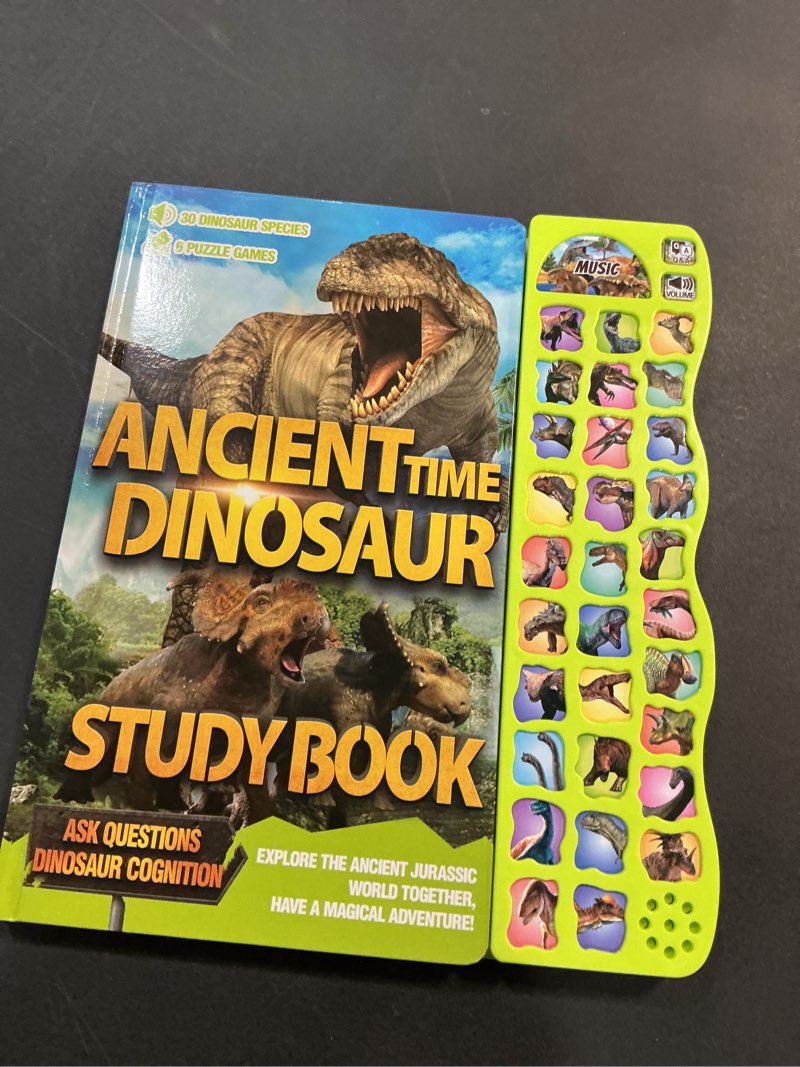 Condition photo showing Good Condition for dinosaur toys for kids 3-5 dinosaur book with sounds 30 species names & realistic sounds interactivetoys for boys girls kids 2 3 4 5 6 7 year old dinosaur toys gifts(dinosaur book)