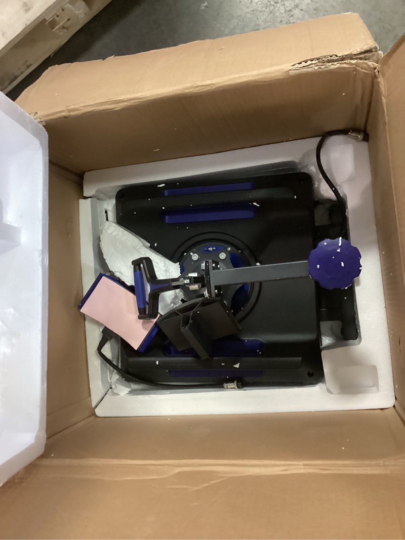 Condition photo showing As Is for VEVOR 8 in 1 Heat Press Machine 15x15 Inch, 360° Swing Away Shirt Press Machine - Digital Professional Heat Transfer Tshirt Press Machine, Sublimation Heat Press for T Shirts Hat Cap Mug Plate Blue Blue Pro-15x15