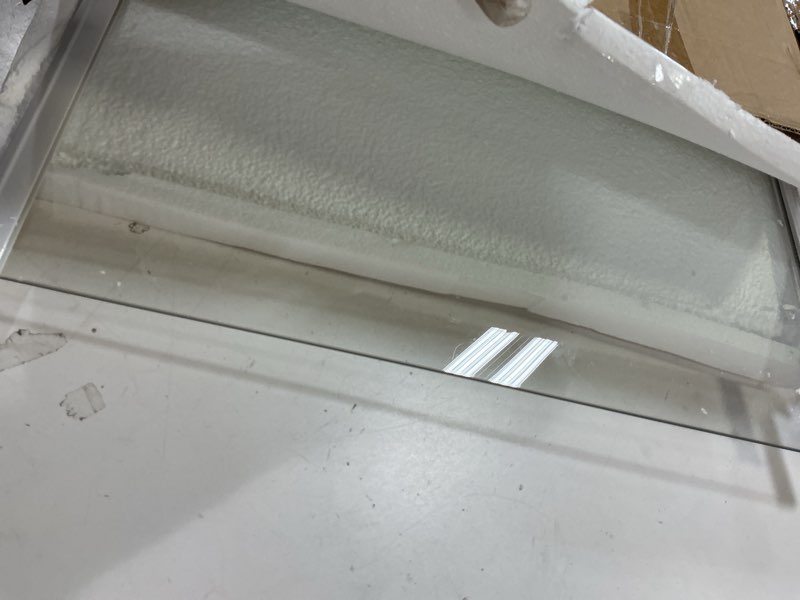 Condition photo showing Good Condition for UPGRADED DA97-20647A Refrigerator Glass Shelf Replacement Compatible with Samsung Fridge Glass Shelf RS27T5200SR/AA, RS28A500ASR, RS27T5201SR/AA, RS27T5561SR/AA, RS27T5200SG Tempered Glass Upper Shelf