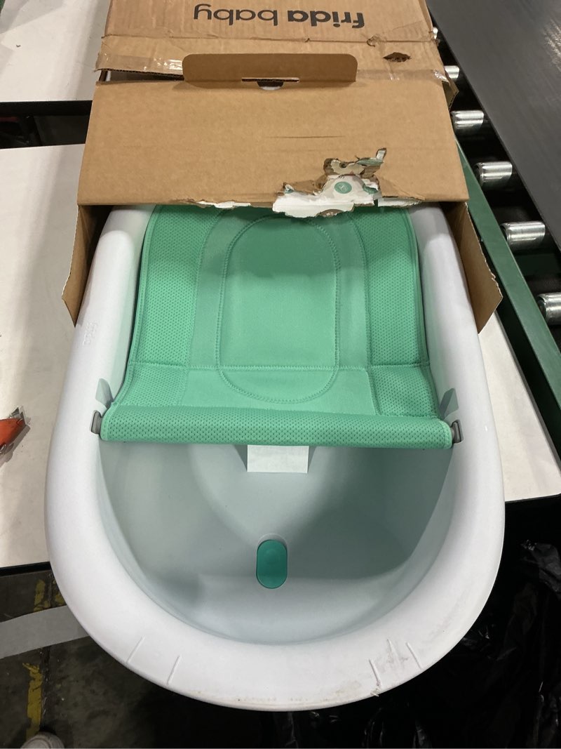 Condition photo showing Good Condition for Frida Baby 4-in-1 Grow-with-Me Baby Bathtub, Baby Tub for Newborns to Toddler with Removable Bath Seat & Backrest for Bath Support in Tub Bath Tub