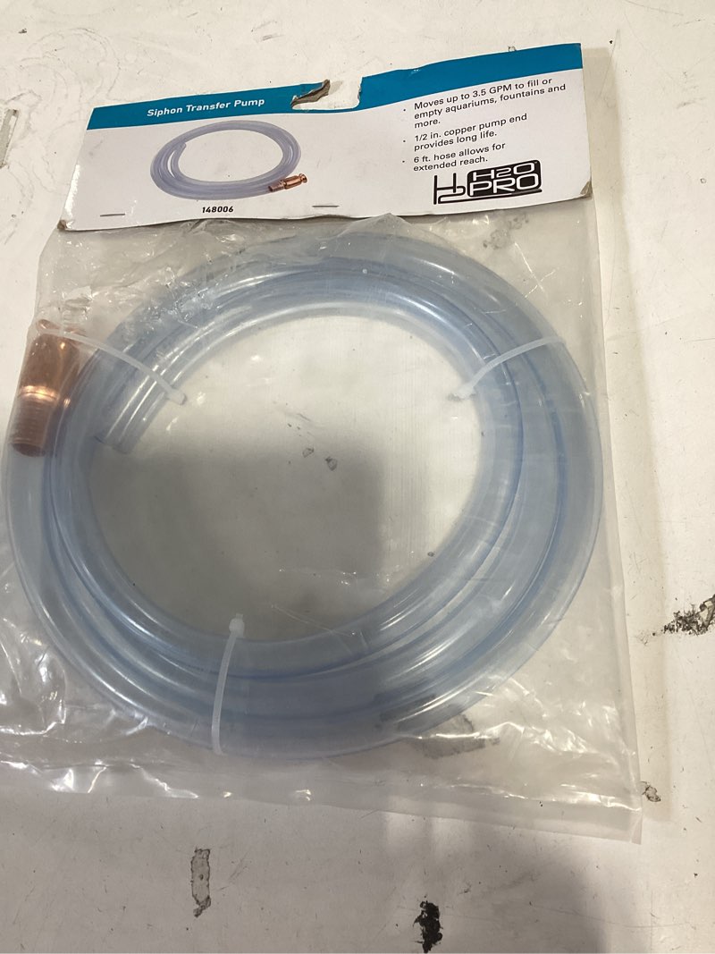 Condition photo showing As Is for h2opro 3.5-gallon thermoplastic transfer pump