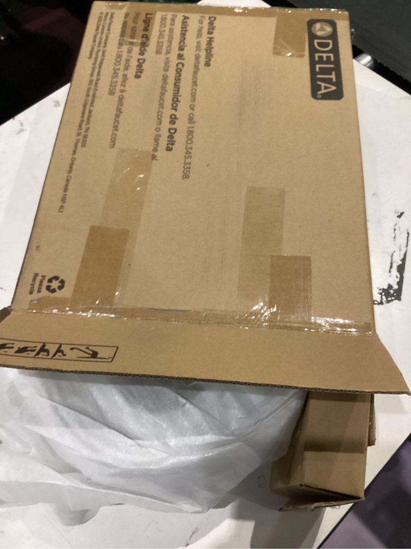 Condition photo showing As Is for Delta 833004 Elongated Soft Close Bidet Seat with Manual Control Self-Cleaning Wand - White Transitional