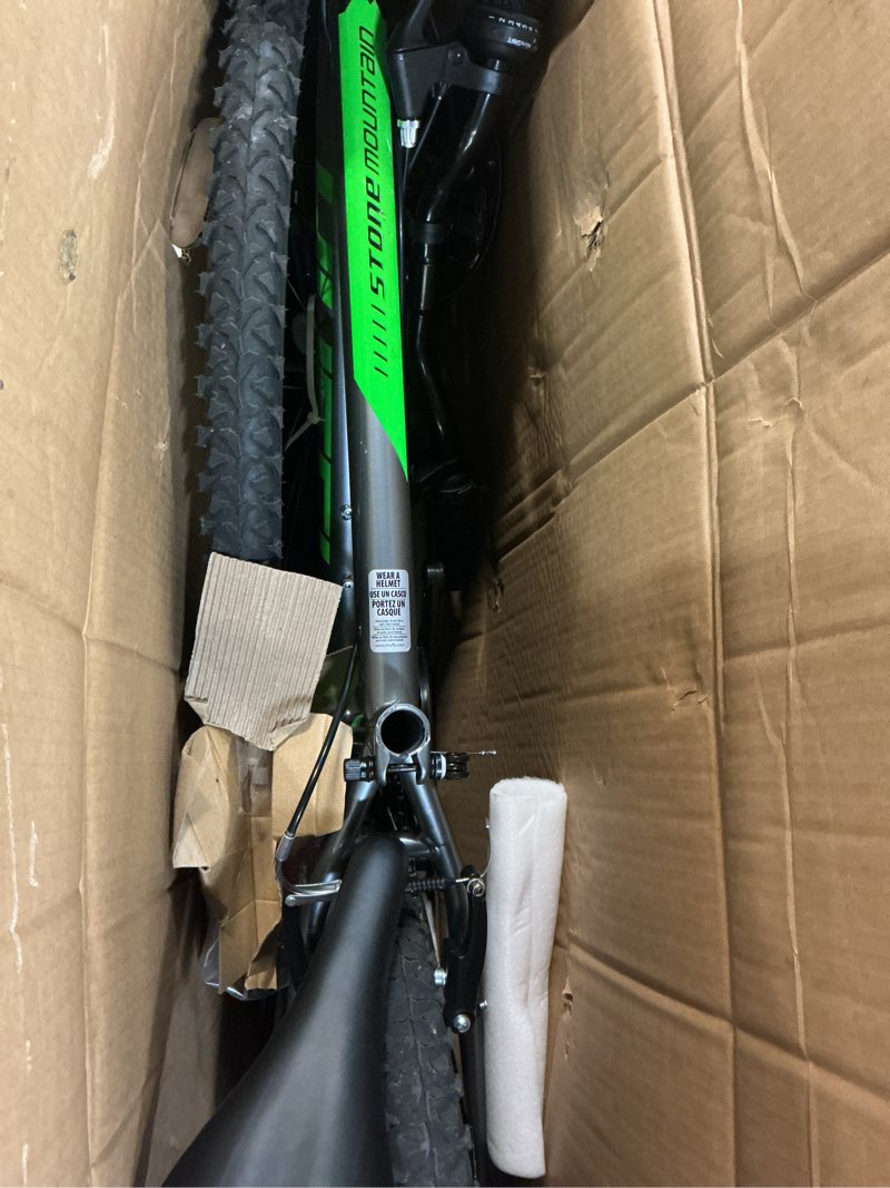 Condition photo showing Good Condition for huffy stone mountain bike for men and women, 20”/24”/26”, 6-speed (20”) or 21-speed, front or dual suspension (varies), multiple colors, adjustable saddle, shimano equipped, all-terrain tires charcoal gloss 24 inch