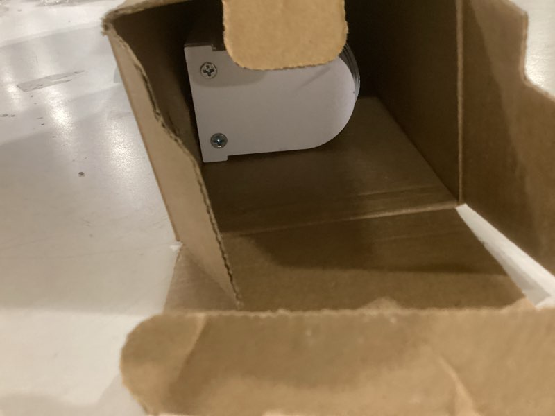 Condition photo showing New/Like New for GENIMO 100% Blackout Roller Window Shades, Window Blinds Cordless with Thermal Insulated, UV Protection Fabric, Mini French Door Blinds for Home, Office, Bedroom, Easy to Install, White, 25" W X 72" H A.white | 100% Blackout 25"W x 72"H