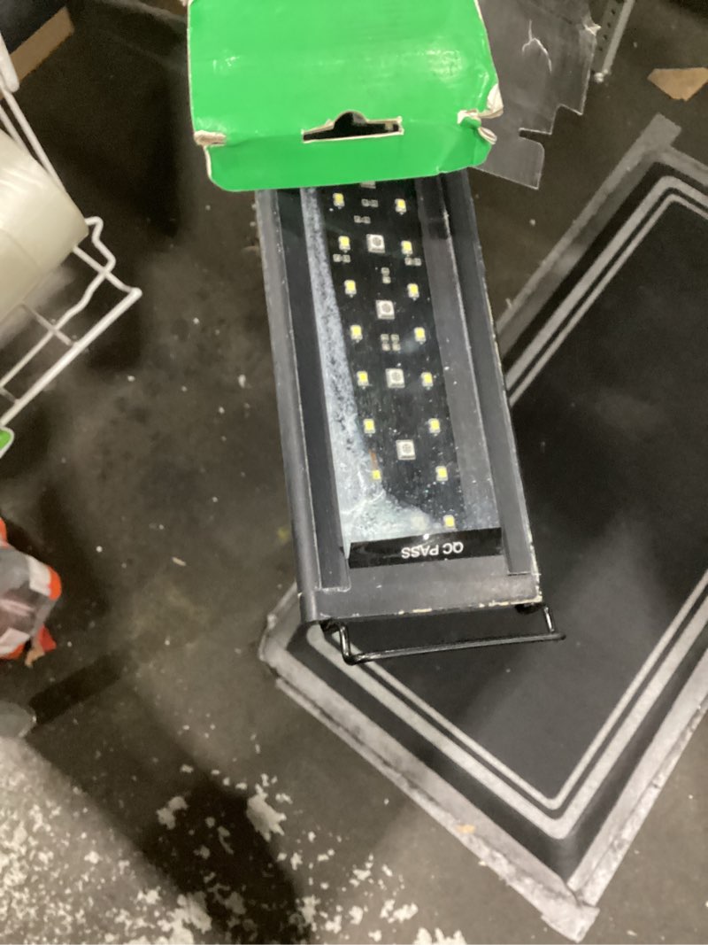 Condition photo showing As Is for hygger Custom LED Aquarium Light,Daylight-Moonlight & 24/7 Mode, Adjustable Brightness 8 Colors Full Spectrum Fish Tank Light for 48-55 Inches Freshwater Planted Tank Auto On Off Ramp Up Down 72W for 48~55 In Tank