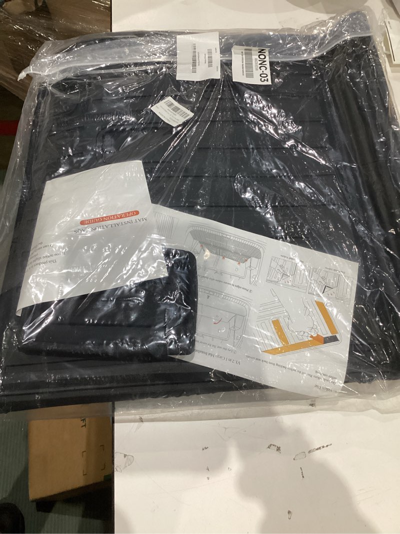 Condition photo showing Good Condition for cargo mat for 2023-2025 2026 honda pilot, all weather tpe cargo liner with backrest mat interior protection for 2025 honda pilot trailsport touring elite exl black edition accessories cargo liner with backrest mat+left storage mat