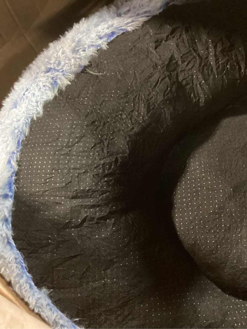 Condition photo showing Good Condition for fluffy bean bag chair for kids, with soft plush faux fur cover, 2.5ft round memory foam bean bag chairs for teens & kids, ultra soft sofa for living room/bedroom/dorm,blue blue 2.5foot